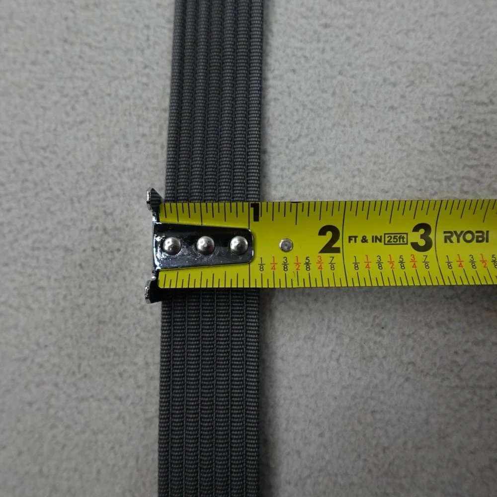 GRIP6 Belt Gray Nylon Webbing Floral Buckle USA Made Adjustable 34